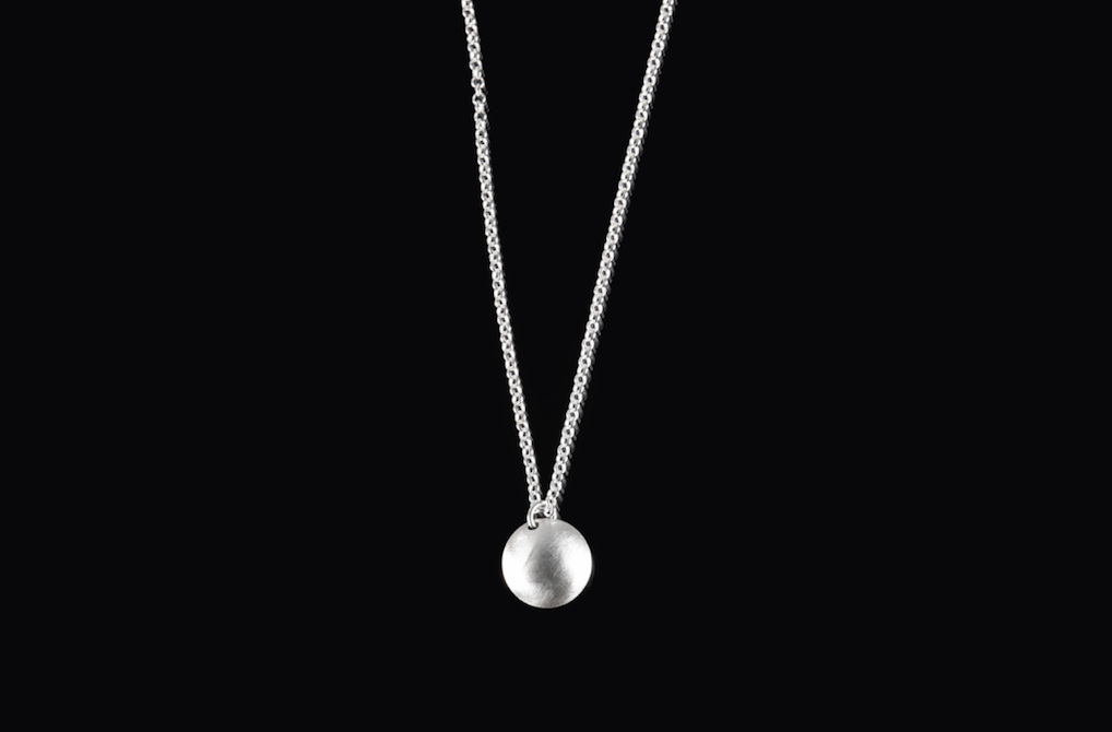 Silver Enamel Necklace